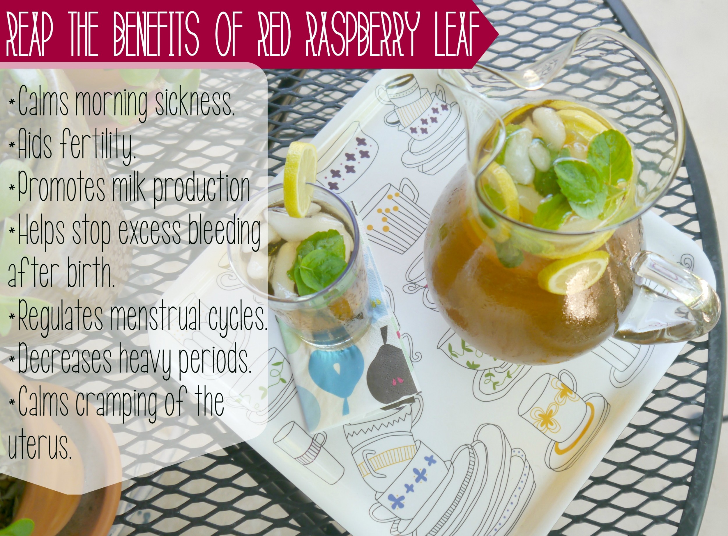 The Benefits of Red Raspberry Leaf for Women Health - Read on here to learn about some of the most important constituents of red raspberry leaf, the benefits of red raspberry leaf for women health and a simple recipe to prepare your own red raspberry leaf tea.