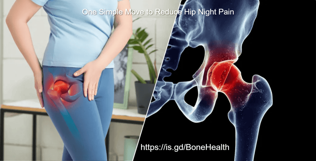 Person lying on their back performing the Figure-4 stretch to relieve hip pain at night