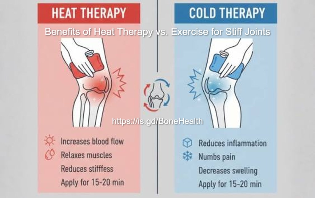 Discover what the research really says about heat therapy for stiff joints versus exercise for stiff joints, learn how to combine both honestly and effectively, and find out exactly what a realistic joint stiffness treatment routine looks like.